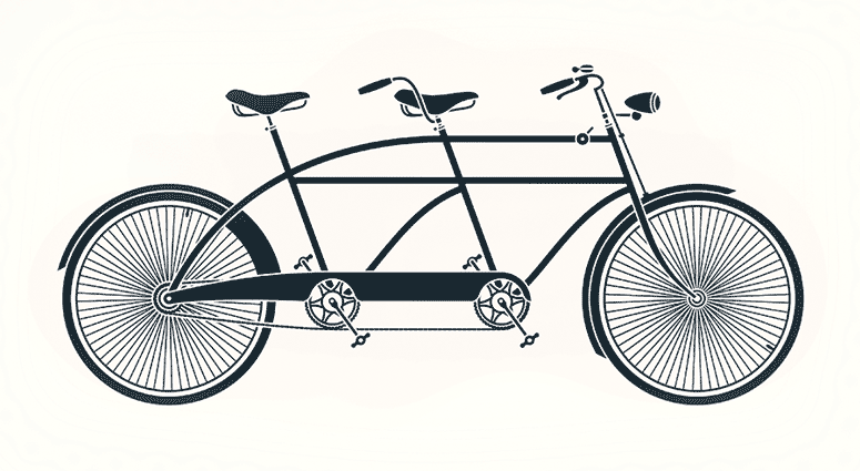 Two Seater Bicycle for Client Partners