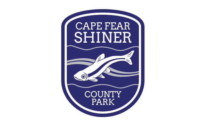 Cape Fear Shiner County Park Badge Logo | Corner Tab Creative